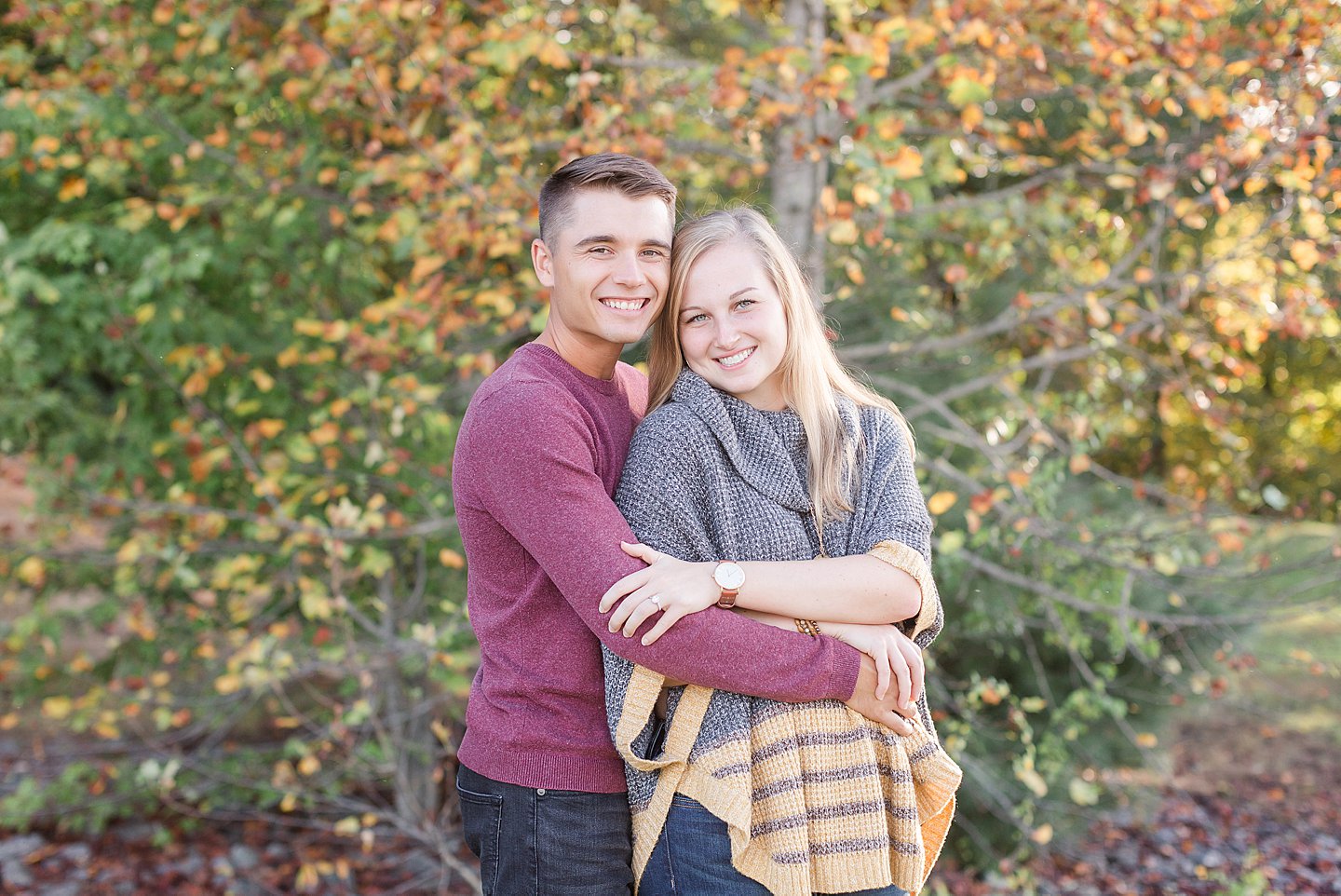jeter mountain engagement portrait in fall