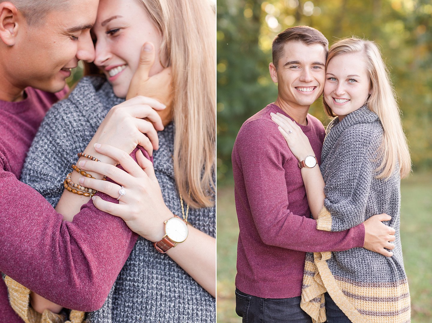 jeter mountain engagement portrait in apple orchard